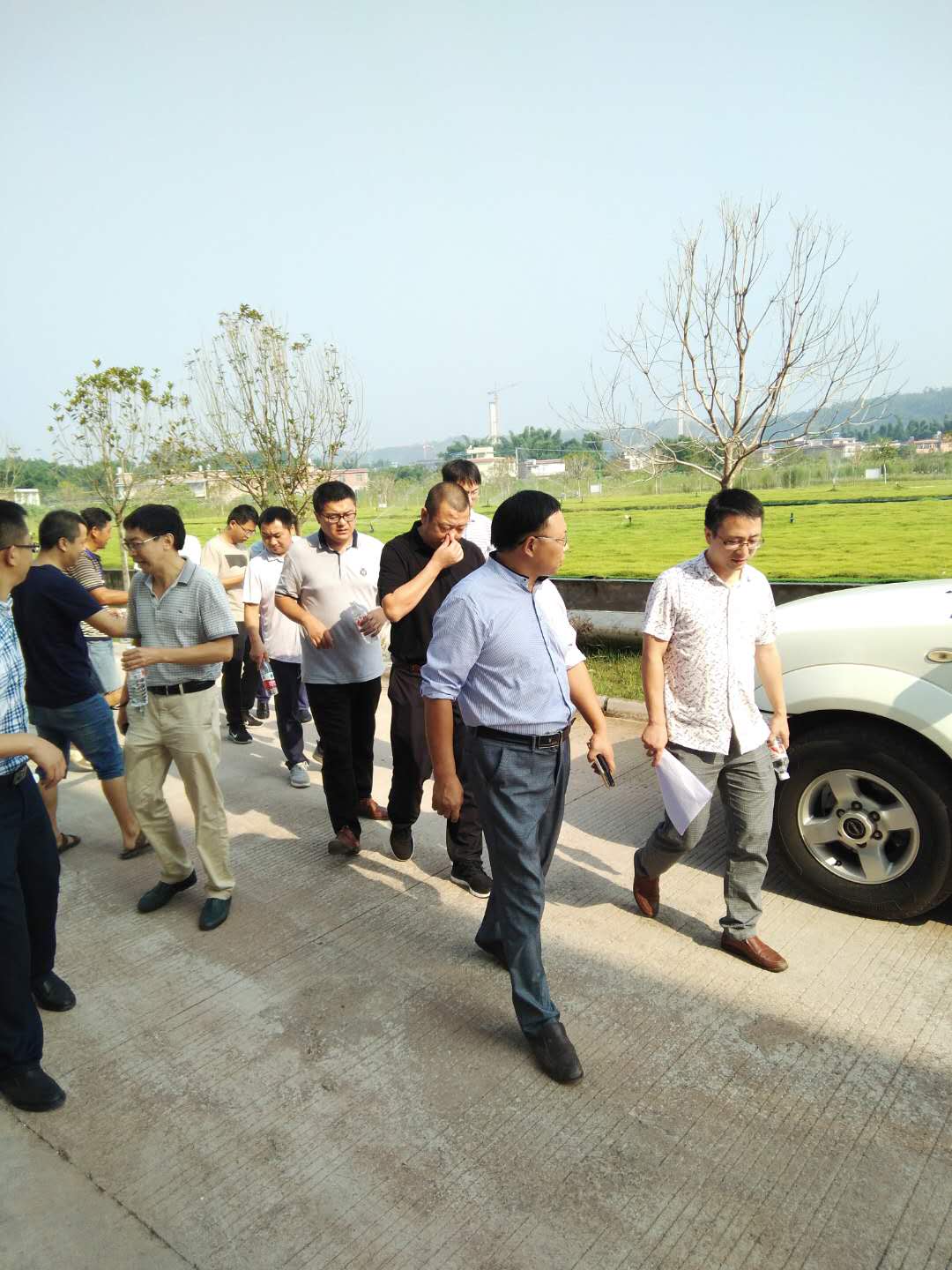 省環(huán)保廳專家領(lǐng)導到我司高捷園污水處理廠督查指導工作